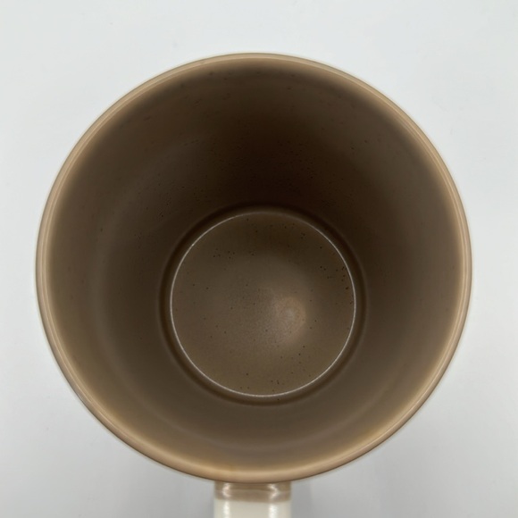 Starbucks Etched 12 Ounce 2016 Brown and Cream Dipped Coffee Mug - Picture 5 of 7